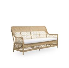 Kurvesofa til haven i lys polyrattan - Sika design Dawn